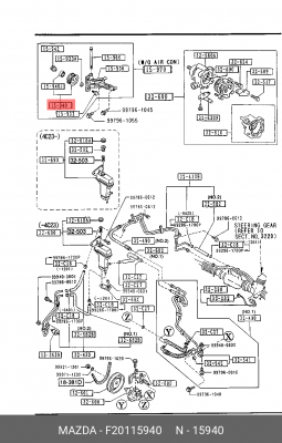 Шкив ремня приводного F20115940 MAZDA