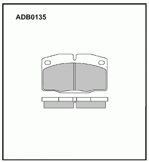 Колодки тормозные дисковые ADB0135 ALLIED NIPPON