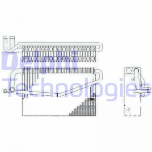 Испаритель, кондиционер TSP0525188 DELPHI