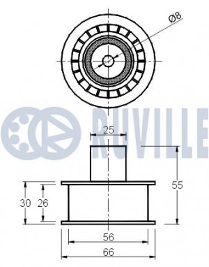 Рычаг подвески 935753 RUVILLE