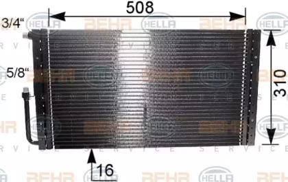 Конденсатор, кондиционер 8FC351038141 HELLA