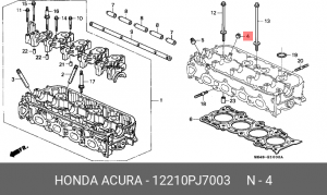 Уплотнительное кольцо, стержень кла 12210PJ7003 HONDA
