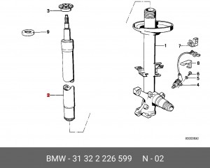 Амортизатор подвески 31 32 2 226 599 BMW