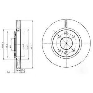 Тормозной диск BG2403 DELPHI