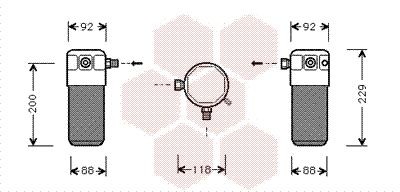 Осушитель, кондиционер 8100D021 VAN WEZEL