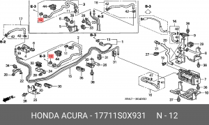 Фиксатор 17711S0X931 HONDA