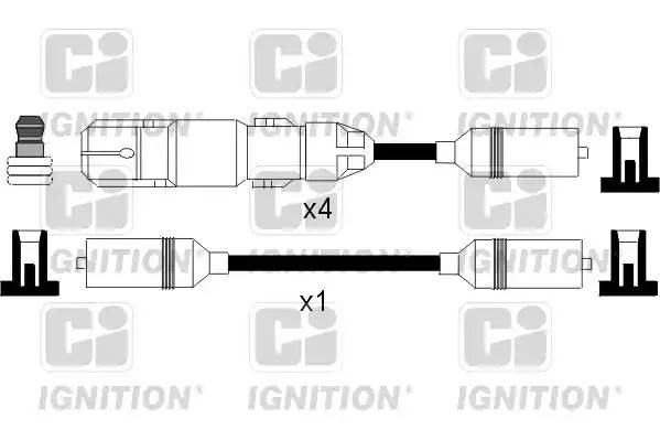 Ккомплект проводов зажигания XC1043 QUINTON HAZELL