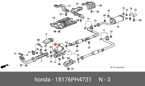 Деталь 18176PH4731 HONDA