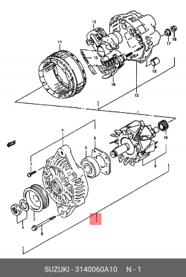 Генератор 31400-60A10 SUZUKI