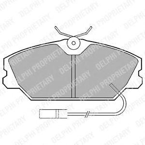 Комплект тормозных колодок, диско LP539 DELPHI