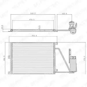 Конденсатор, кондиционер TSP0225105 DELPHI