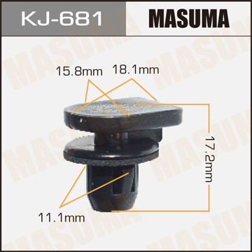 Клипса крепежная KJ681 MASUMA