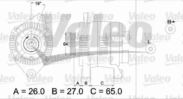 Генератор 437204 VALEO PHC