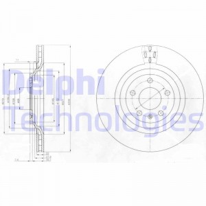 Диск тормозной BG4087 DELPHI