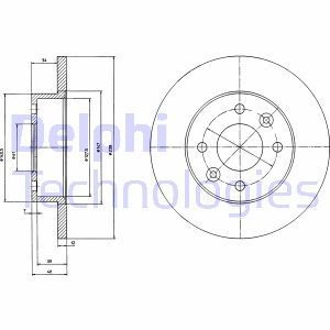 Тормозной диск BG2268 DELPHI