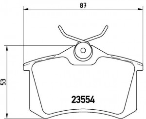 Комплект тормозных колодок, диско P85017 BREMBO