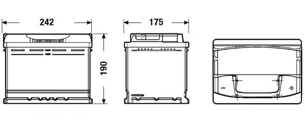 Батарея аккумуляторная EA640 EXIDE