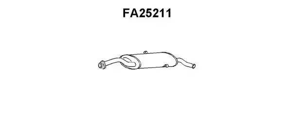 Глушитель выхлопных газов конечный FA25211 VENEPORTE