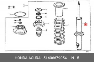 Амортизатор подвески 51606679054 HONDA