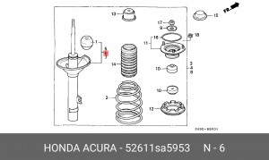 Амортизатор 52611SA5953 HONDA