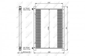 Конденсатор, кондиционер 35064 NRF