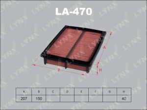 Фильтр воздушный LA-470 LYNXAUTO