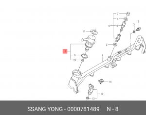Деталь 0000781489 SSANG YONG