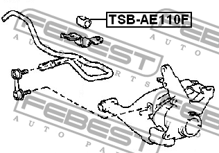 Втулка стабилизатора TSB-AE110F FEBEST