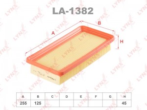 Фильтр воздушный LA-1382 LYNXAUTO
