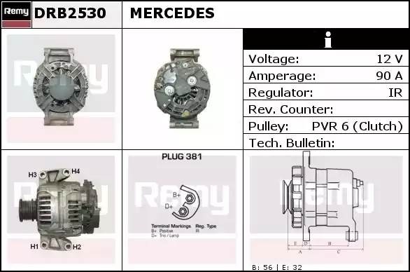 Генератор DRB2530 DELCO REMY