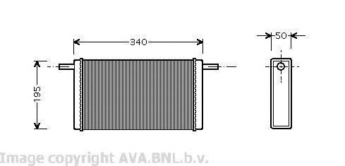 Радиатор отопителя VW6068 AVA