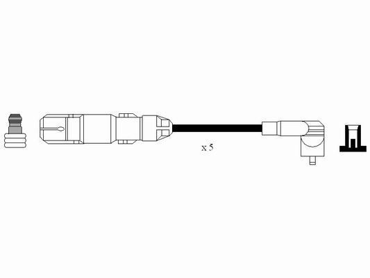 Ккомплект проводов зажигания 0966 NGK NTK