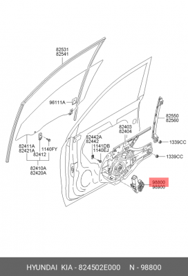 Деталь 824502E000 HYUNDAI KIA