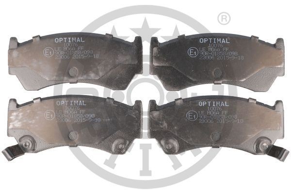 Комплект тормозных колодок, диско 10076 OPTIMAL
