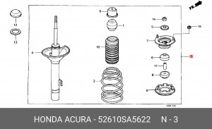 Амортизатор 52610SA5622 HONDA