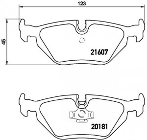 Комплект тормозных колодок, диско P06013 BREMBO