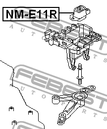 Подушка двигателя NM-E11R FEBEST