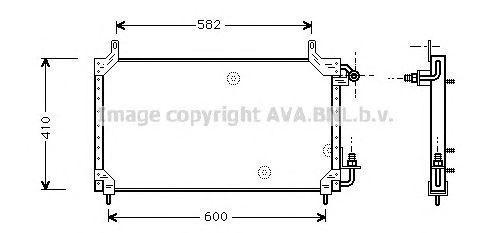 Радиатор кондиционера DW5006 AVA