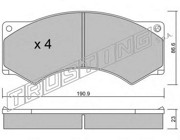 Комплект тормозных колодок, диско 5950 TRUSTING