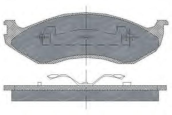Комплект тормозных колодок, диско SP181 SCT