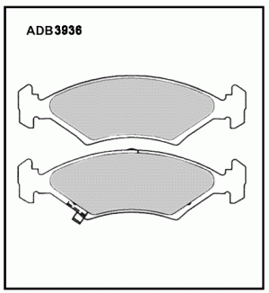 Колодки тормозные дисковые ADB3936 ALLIED NIPPON