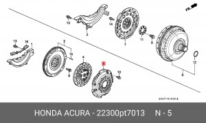Нажимной диск сцепления 22300PT7013 HONDA