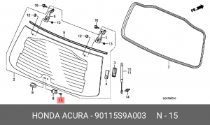 Деталь 90115S9A003 HONDA