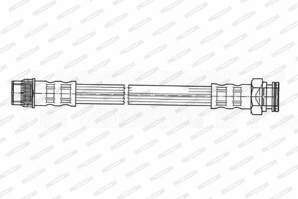 Тормозной шланг FHY2251 FERODO