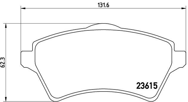 Комплект тормозных колодок, диско P44011 BREMBO