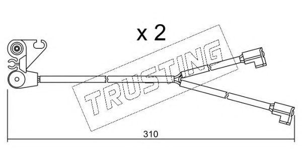 Сигнализатор, износ тормозных колодок SU170K TRUSTING