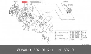 Нажимной диск сцепления 30210KA211 SUBARU