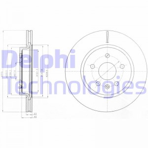 Диск тормозной BG4190 DELPHI