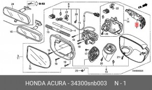 Деталь 34300SNB003 HONDA