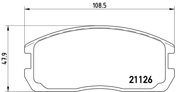 Комплект тормозных колодок, диско P54009 BREMBO